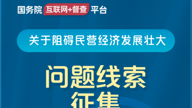 光屁股的光屁股的呀呀呀你女人的逼女人的逼呀呀是个女的是个女的唱戏的唱歌的都丫丫开过去国务院“互联网+督查”平台公开征集阻碍民营经济发展壮大问题线索